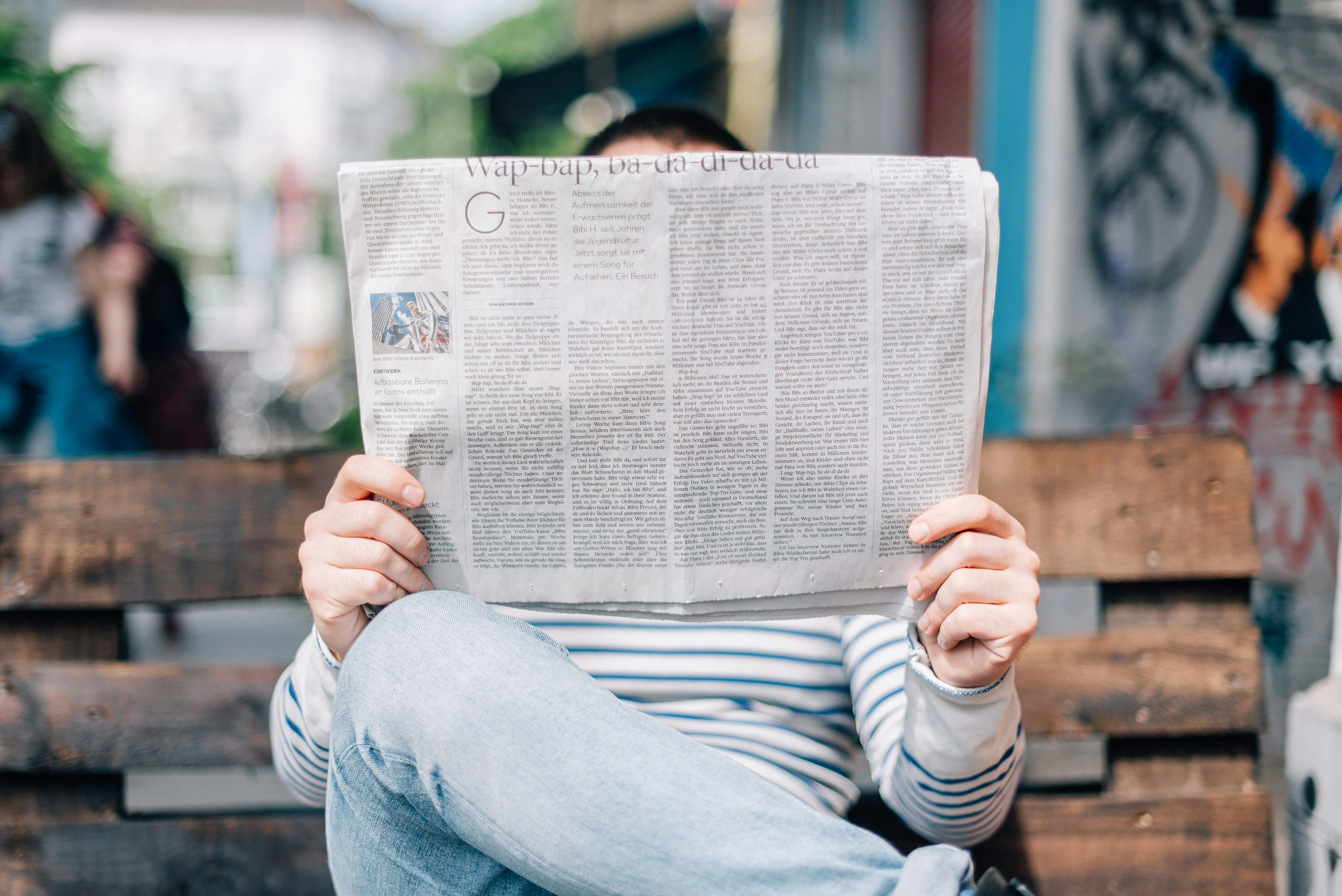 Newspaper and headlines