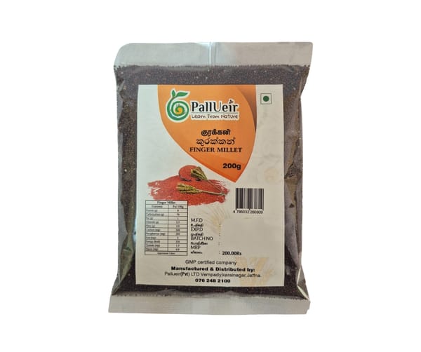 Finger Millet Flour | Kurakkan Flour | குரக்கன் மா | 200g |100% Gluten Free & Natural |High Protein & More Fiber